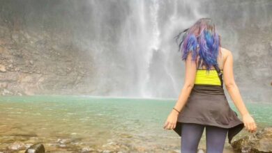 Actress Pranati Rai Prakash has a whale of a time with her gang at the breathtakingly beautiful waterfall