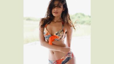 Actress Pranati Rai Prakash looks sizzling hot as she flaunts her curves in the hot swimsuit
