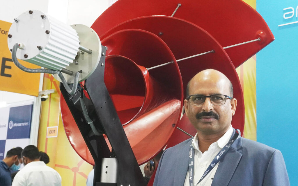 Archimedes Green Energys showcases India’s first Rooftop Wind Turbine to produce Green Energy at RENEWX-2021 at Hitex