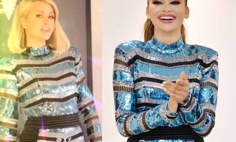 Urvashi Rautela inspires Paris Hilton to wear exactly the same Zhivago dress worth Rs 1 lakh