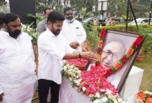 Telangana Congress chief A Revanth Reddy among many paid rich floral tributes to S. Jaipal Reddy on his 80th Birth Anniversary on Sunday
