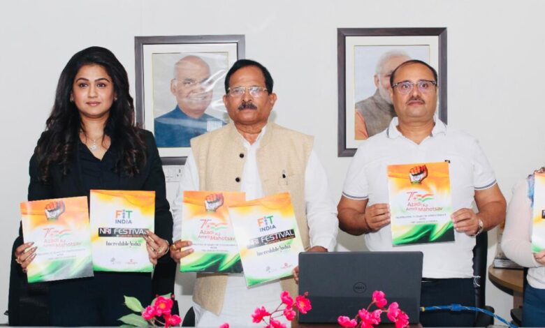 Tourism Minister Launches logo of NRI festival Extends support Appeals to the diaspora Population