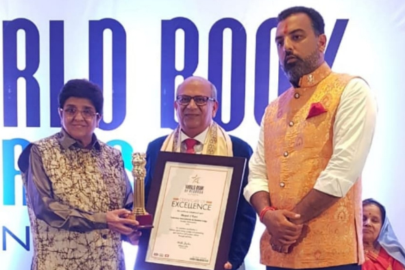 Sportsman Mayur Vyas honored with 'Life Time Achievement Awards' by 'World Book of Records'