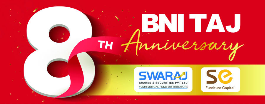 BNI Taj Celebrates 8th Anniversary with Mega Convention of Business Leaders