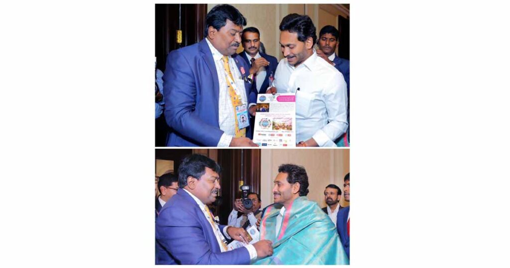 Global Economic Forum G20 initiative summit Global Tour at Japan Brochure launched by Chief Minister of Andhra Pradesh Sri YS Jagan Mohan Reddy