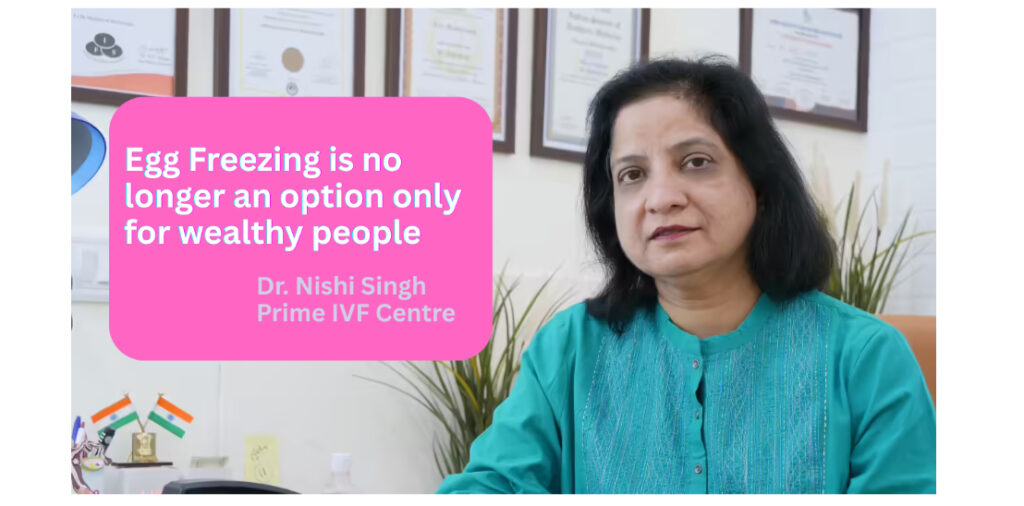 Egg Freezing, Dr Nishi Singh, Prime IVF Centre,