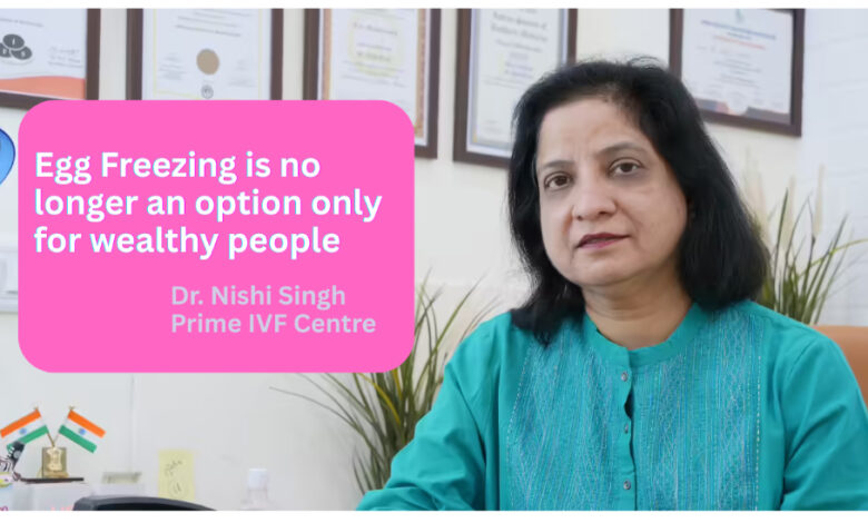 Egg Freezing, Dr Nishi Singh, Prime IVF Centre,